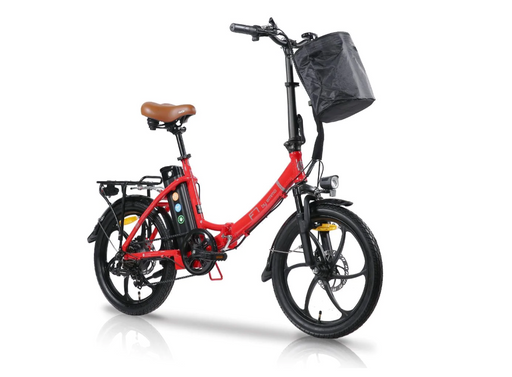 Emmo F7 S3 Folding Electric Bike Fully Assembled in Red